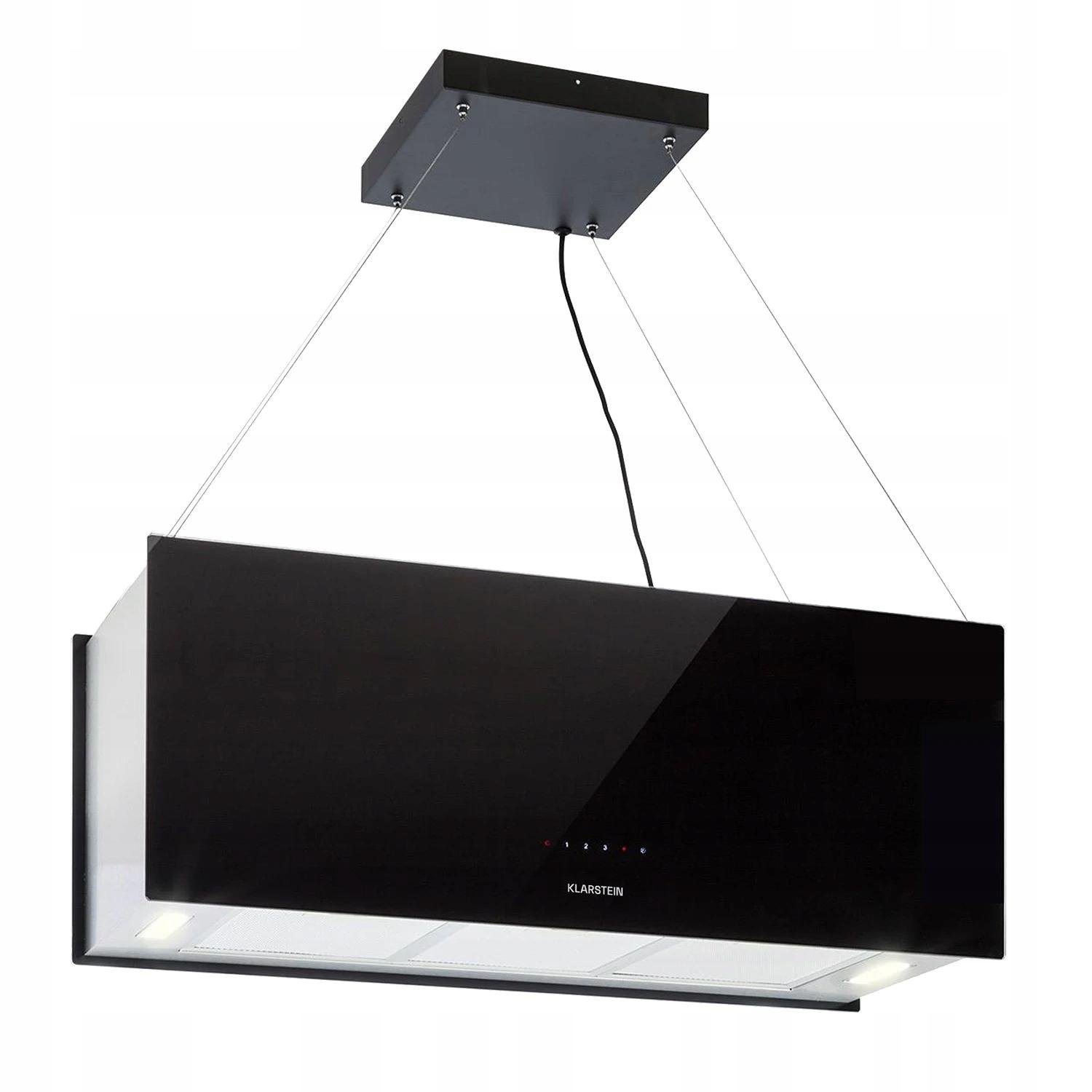 Structura 90cm 624m³/h Hotte d'Îlot Noir