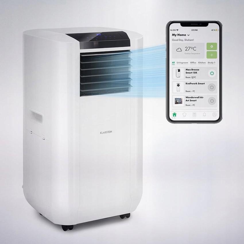 Max Breeze Smart 15000 BTU Climatiseur mobile Blanc