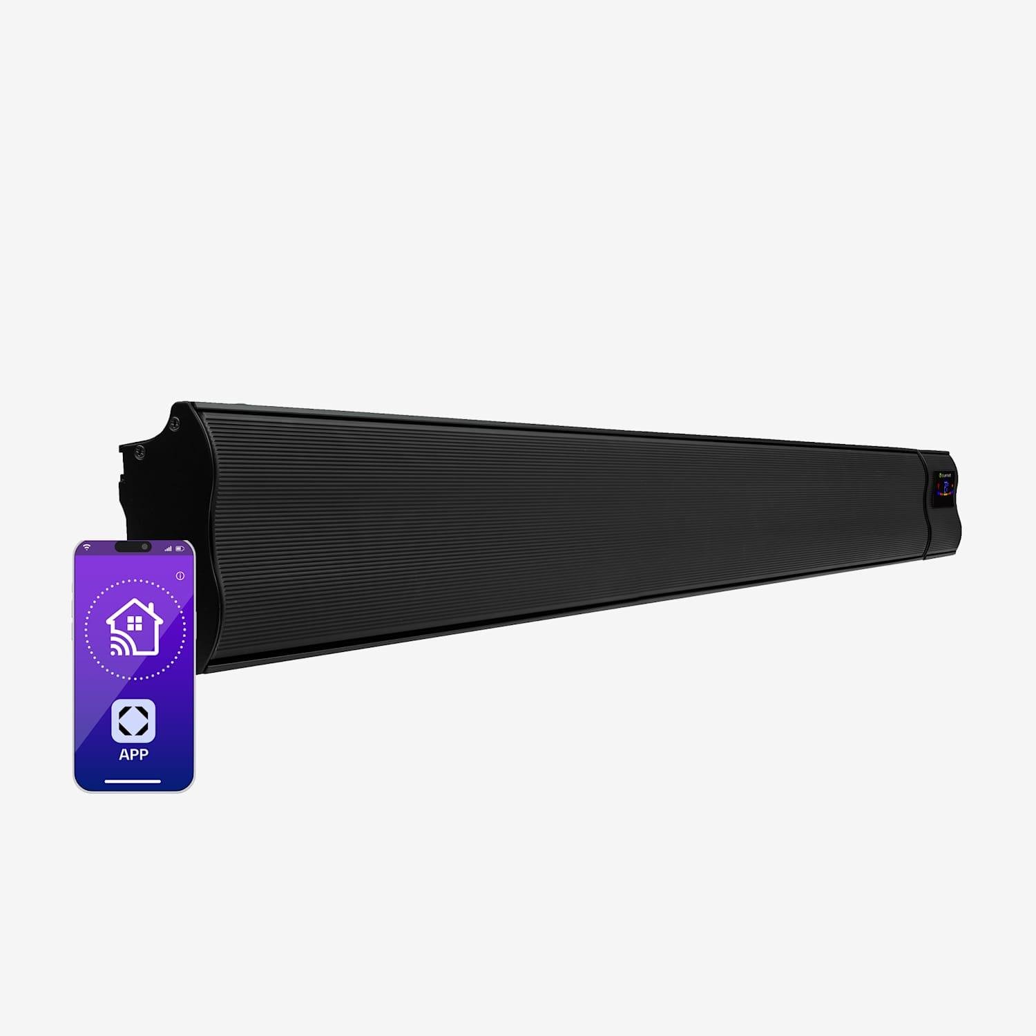 Cosmic Beam Smart 3000W Chauffage Mural Infrarouge Noir