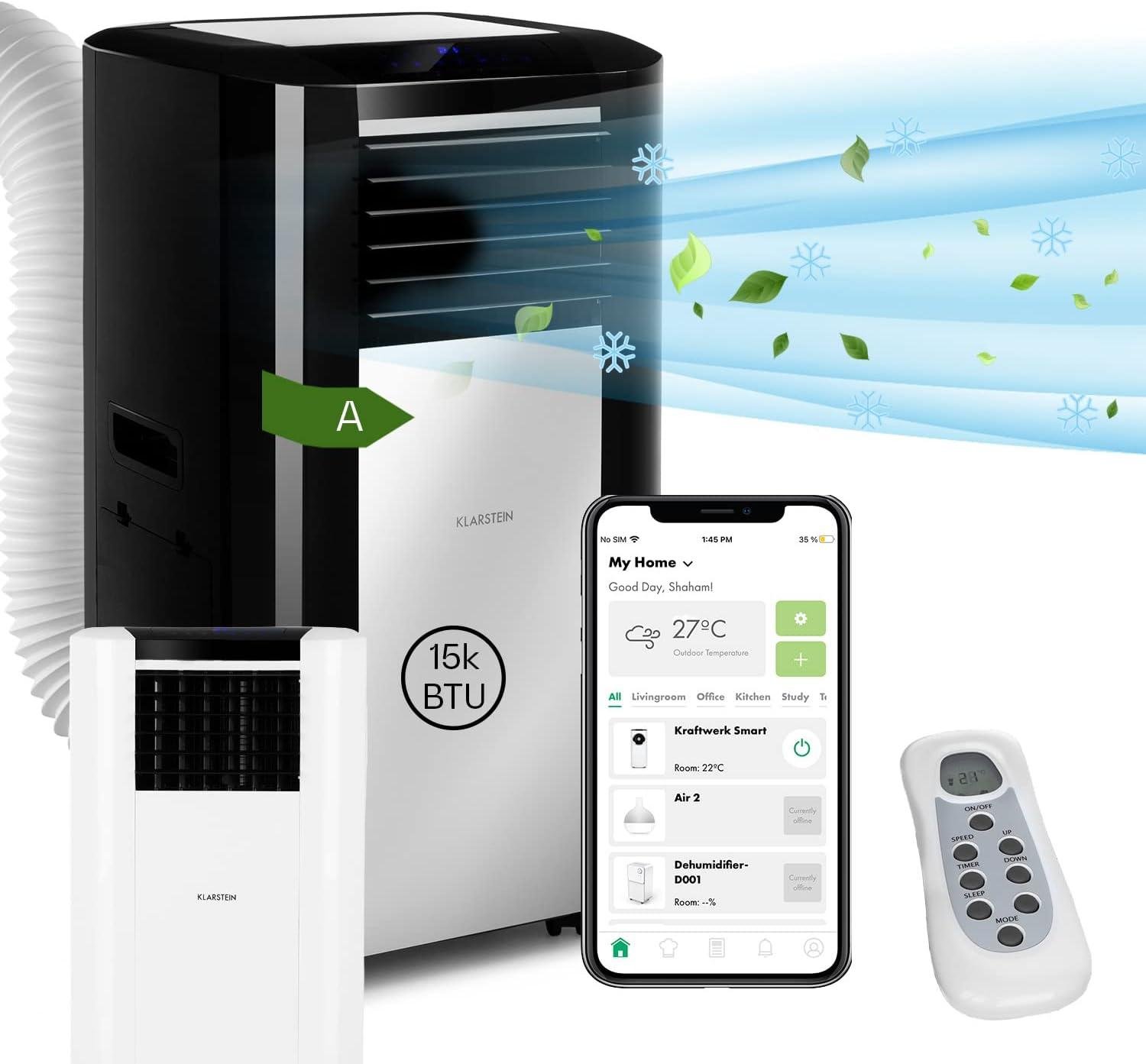Max Breeze Smart 15000 BTU Climatiseur mobile Noir